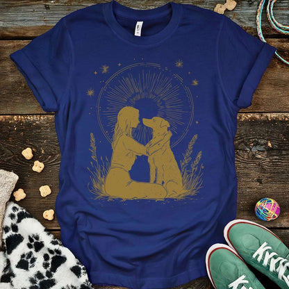 Boho Dog T-Shirt Navy / S T-Shirt