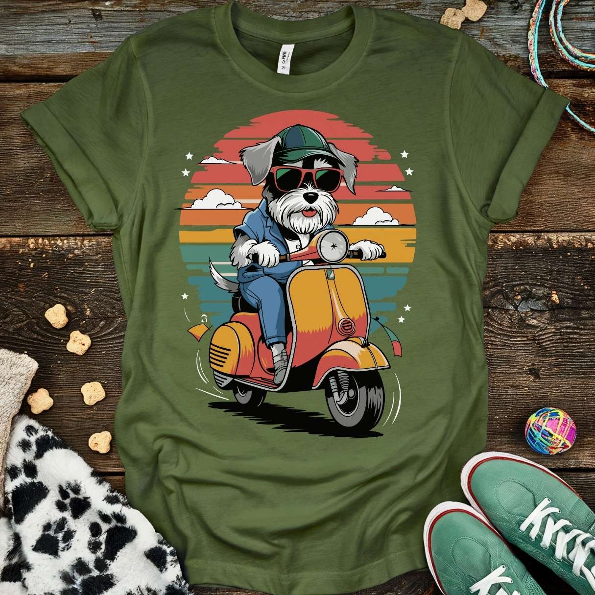 Born to Ride T-Shirt Military Green / S T-Shirt