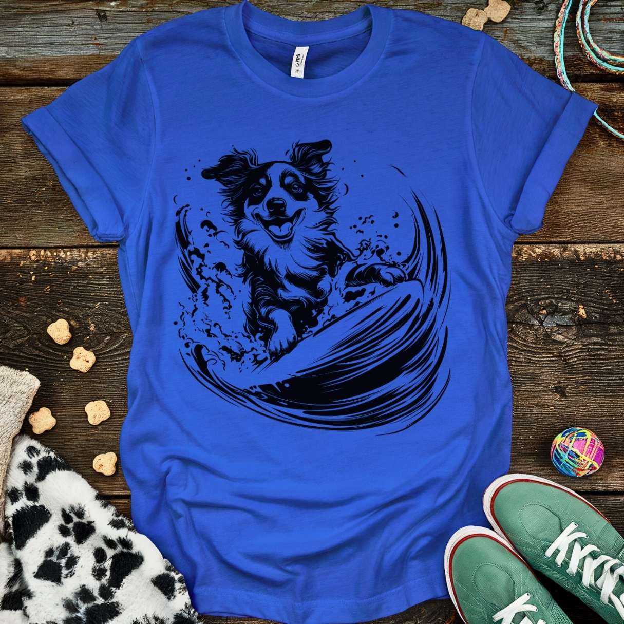 Catch The Wave T-Shirt Royal / S T-Shirt