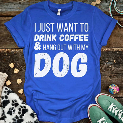 Coffee & Dog T-Shirt Royal / S T-Shirt