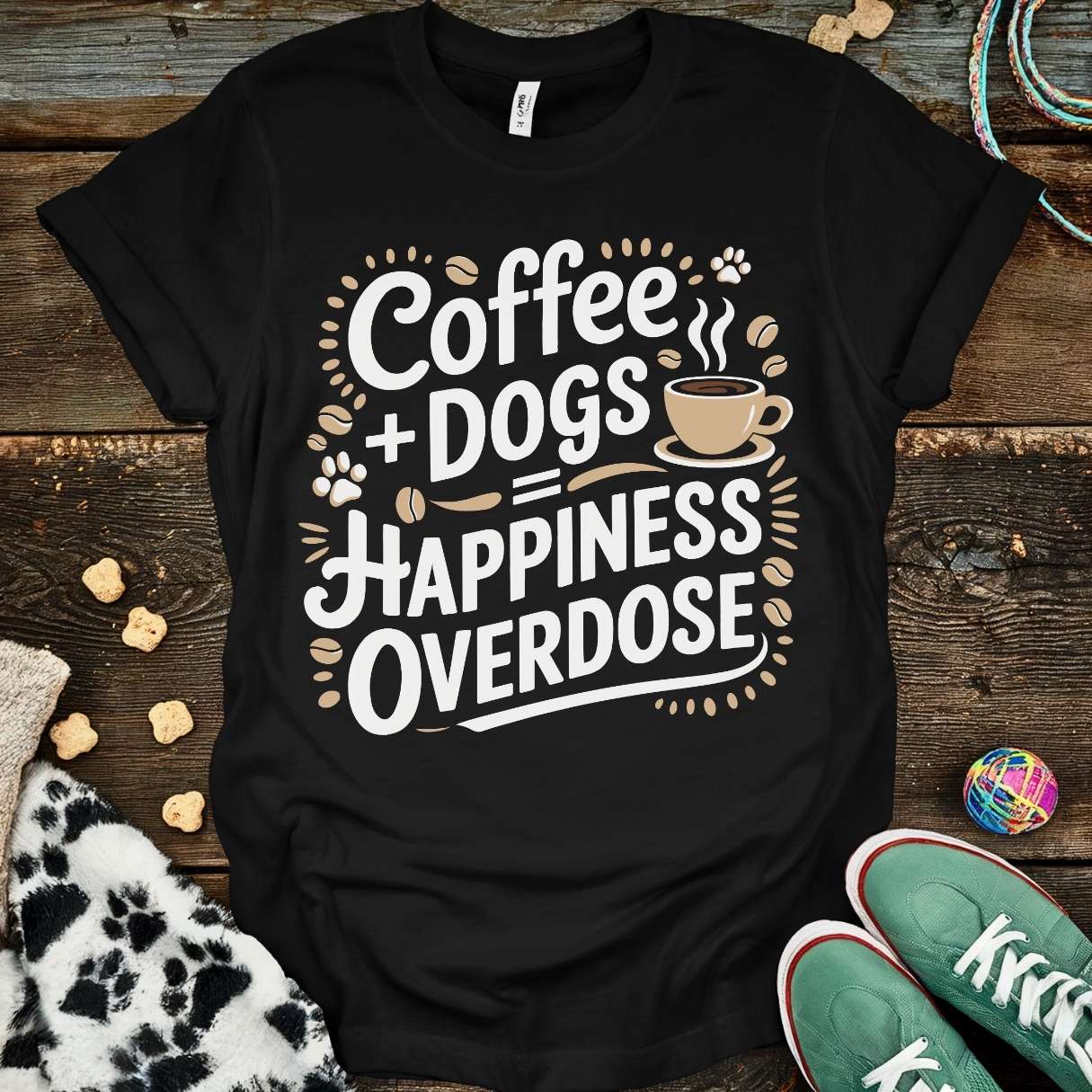 Coffee Dogs Overdose T-Shirt Black / S T-Shirt