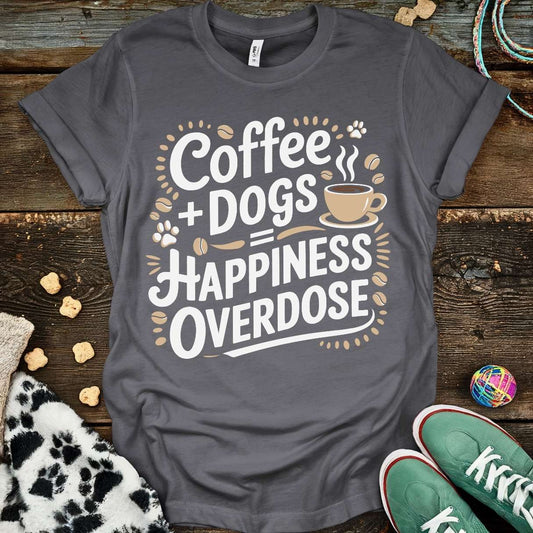 Coffee Dogs Overdose T-Shirt Charcoal / S T-Shirt