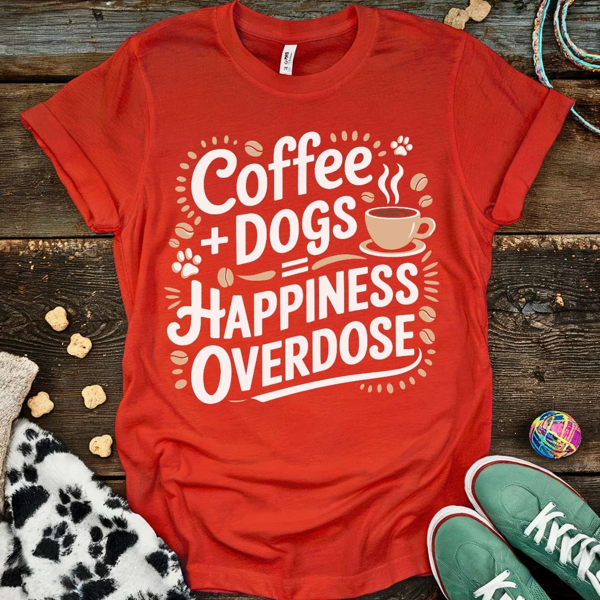 Coffee Dogs Overdose T-Shirt Red / S T-Shirt