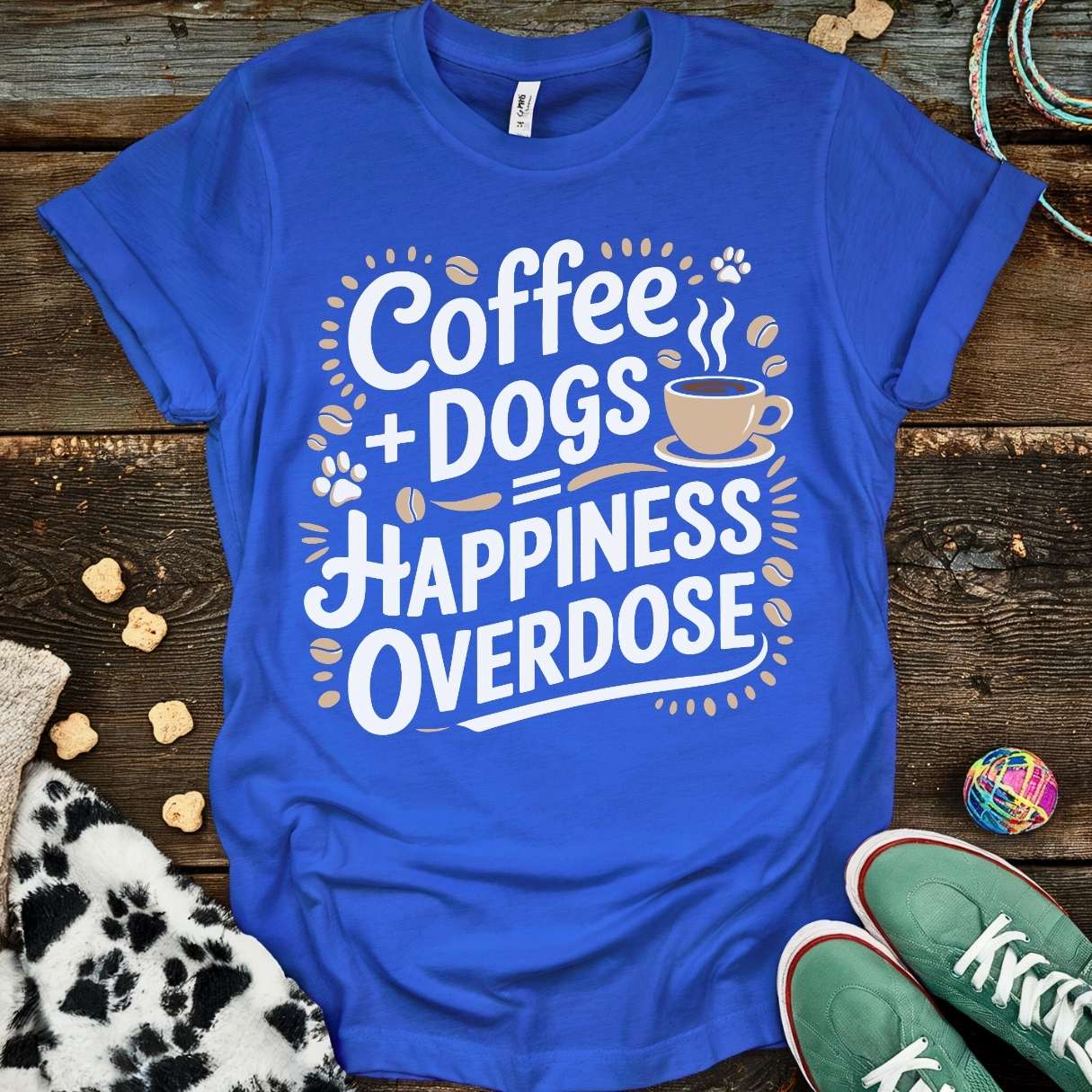 Coffee Dogs Overdose T-Shirt Royal / S T-Shirt