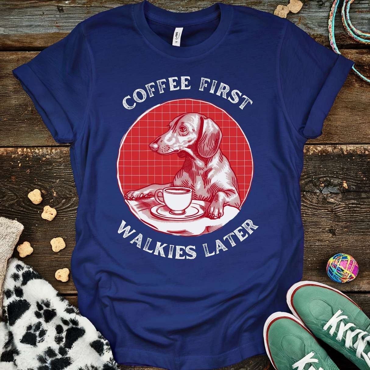 Coffee First T-Shirt Navy / S T-Shirt