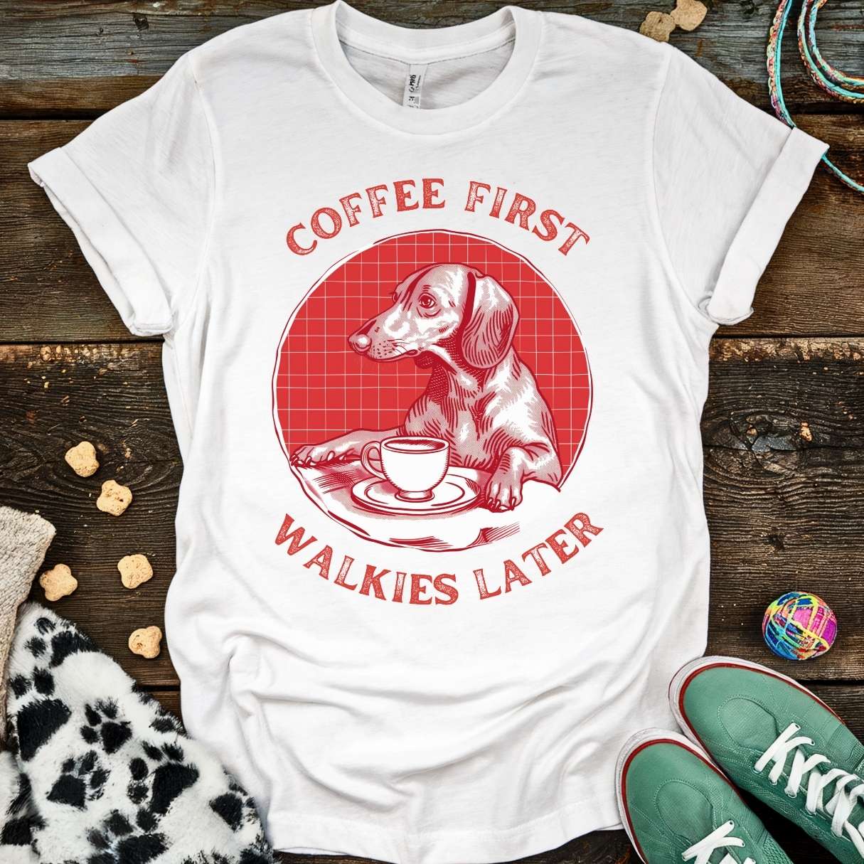 Coffee First T-Shirt White / S T-Shirt