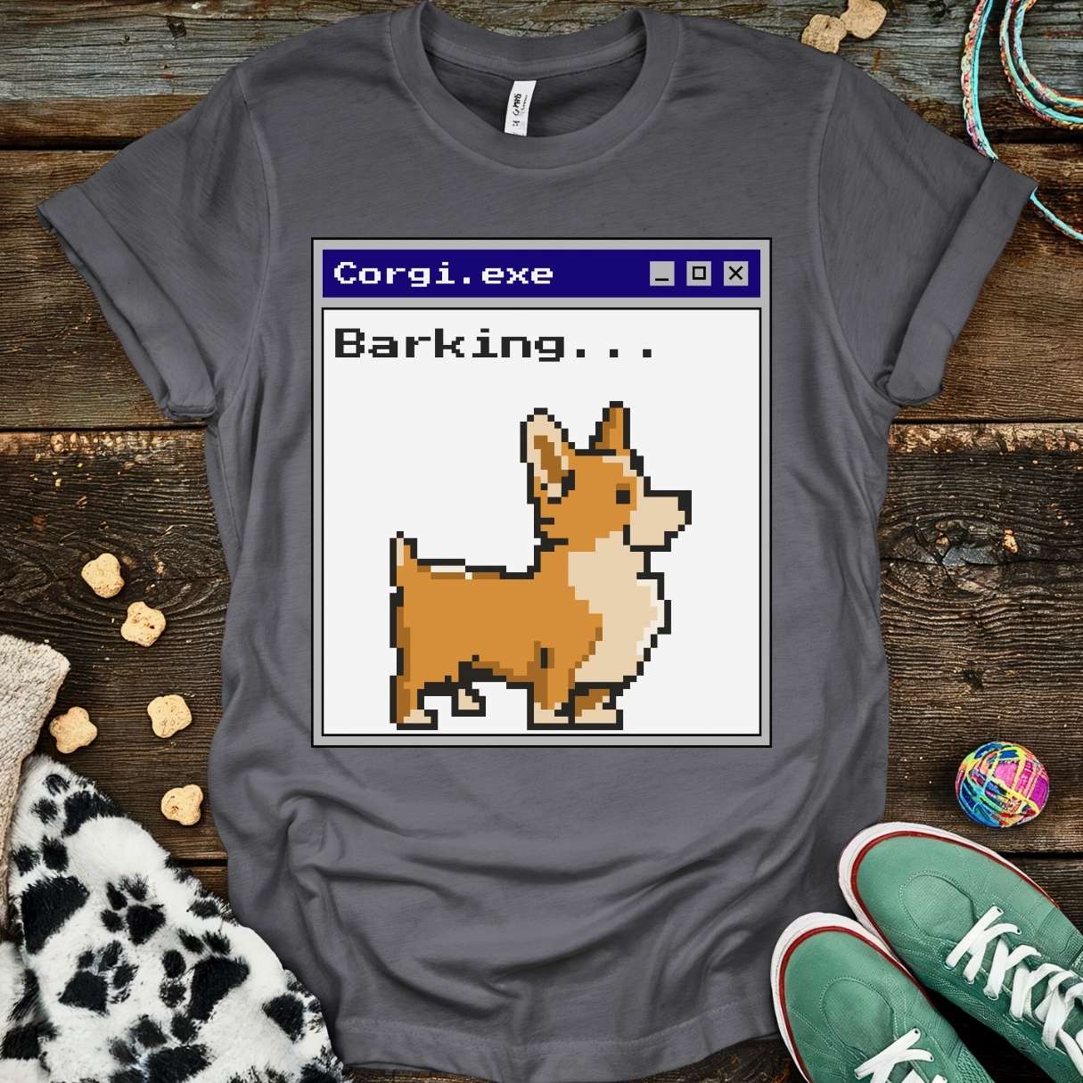 Corgi.exe T-Shirt Charcoal / S T-Shirt