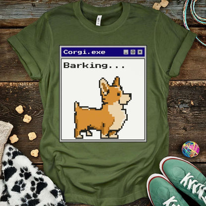 Corgi.exe T-Shirt Military Green / S T-Shirt