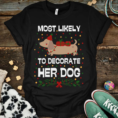 Decorate Dog T-Shirt Black / S T-Shirt