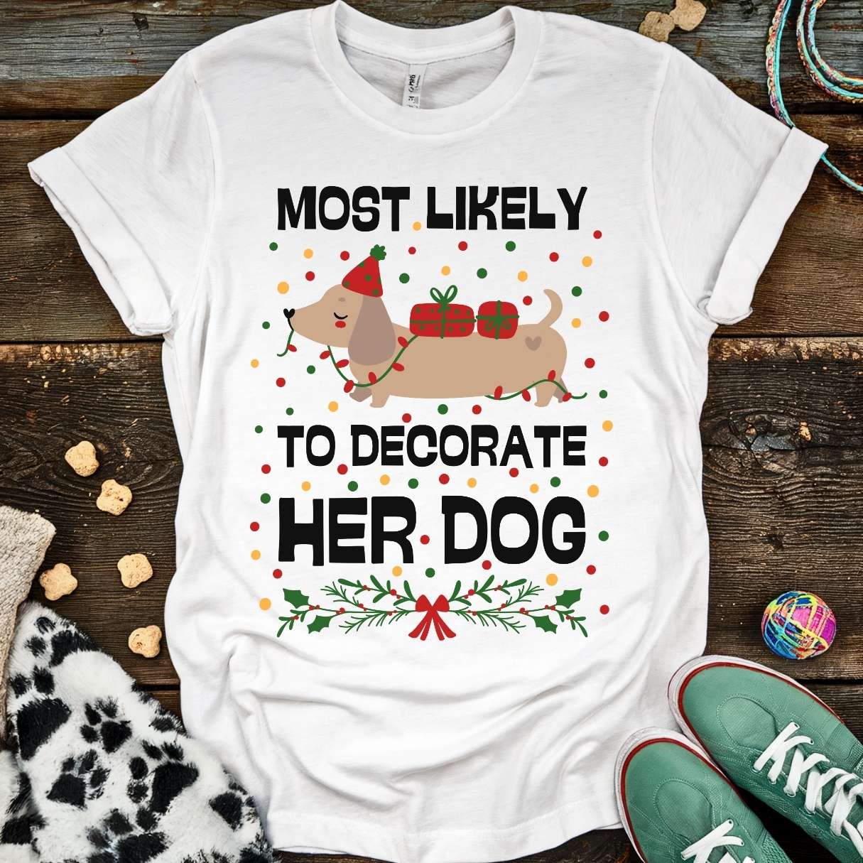 Decorate Dog T-Shirt White / S T-Shirt