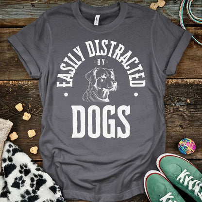 Distracted By T-Shirt Charcoal / S T-Shirt