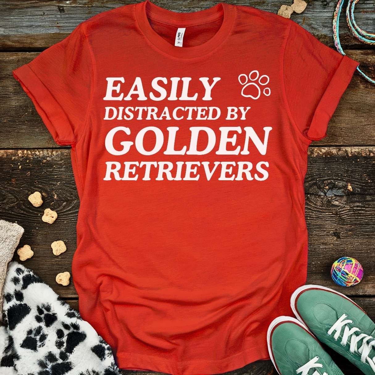 Distracted Goldie T-Shirt Red / S T-Shirt