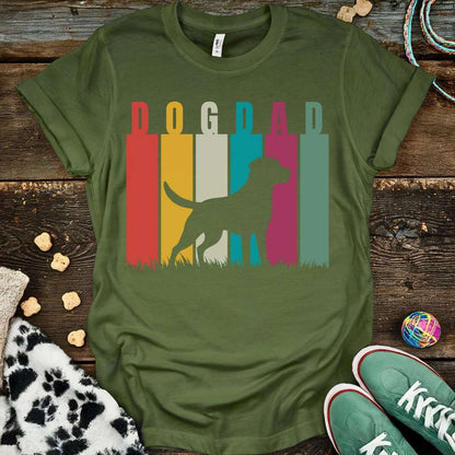 Dog Dad Retro T-Shirt Military Green / S T-Shirt