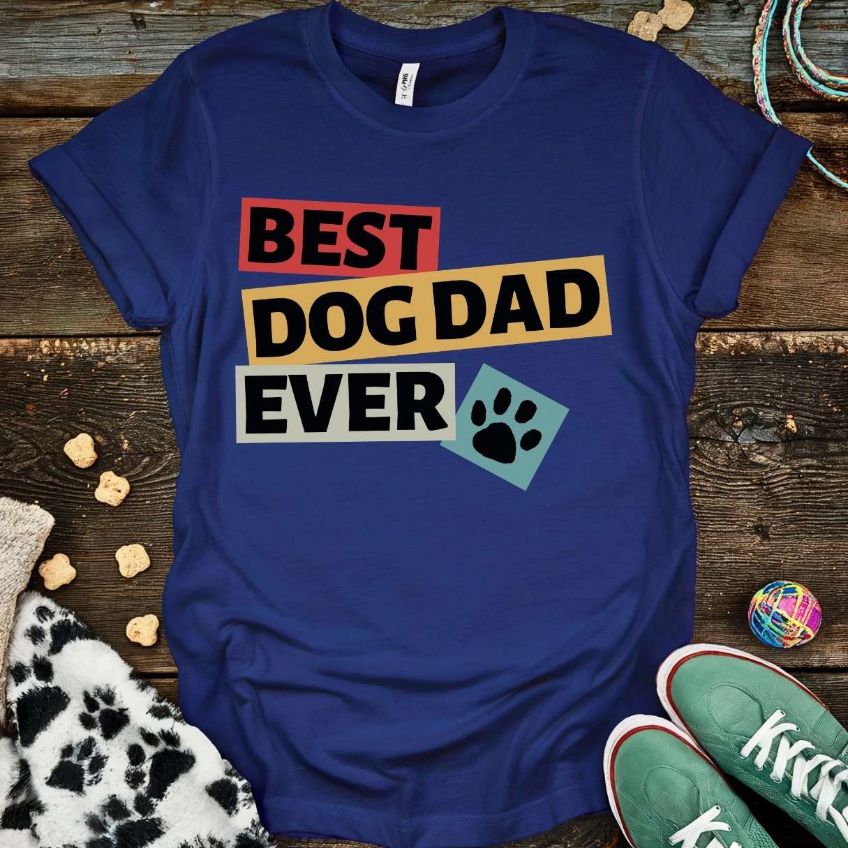 Dog Dad Retro T-Shirt Navy / S T-Shirt