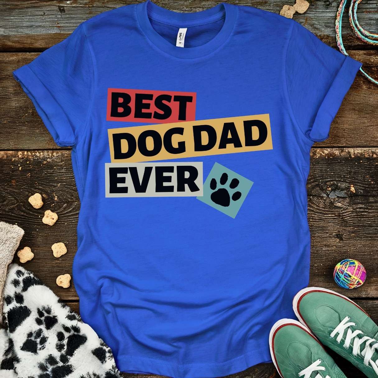 Dog Dad Retro T-Shirt Royal / S T-Shirt