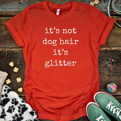 Dog Hair Glitter T-Shirt Red / S T-Shirt