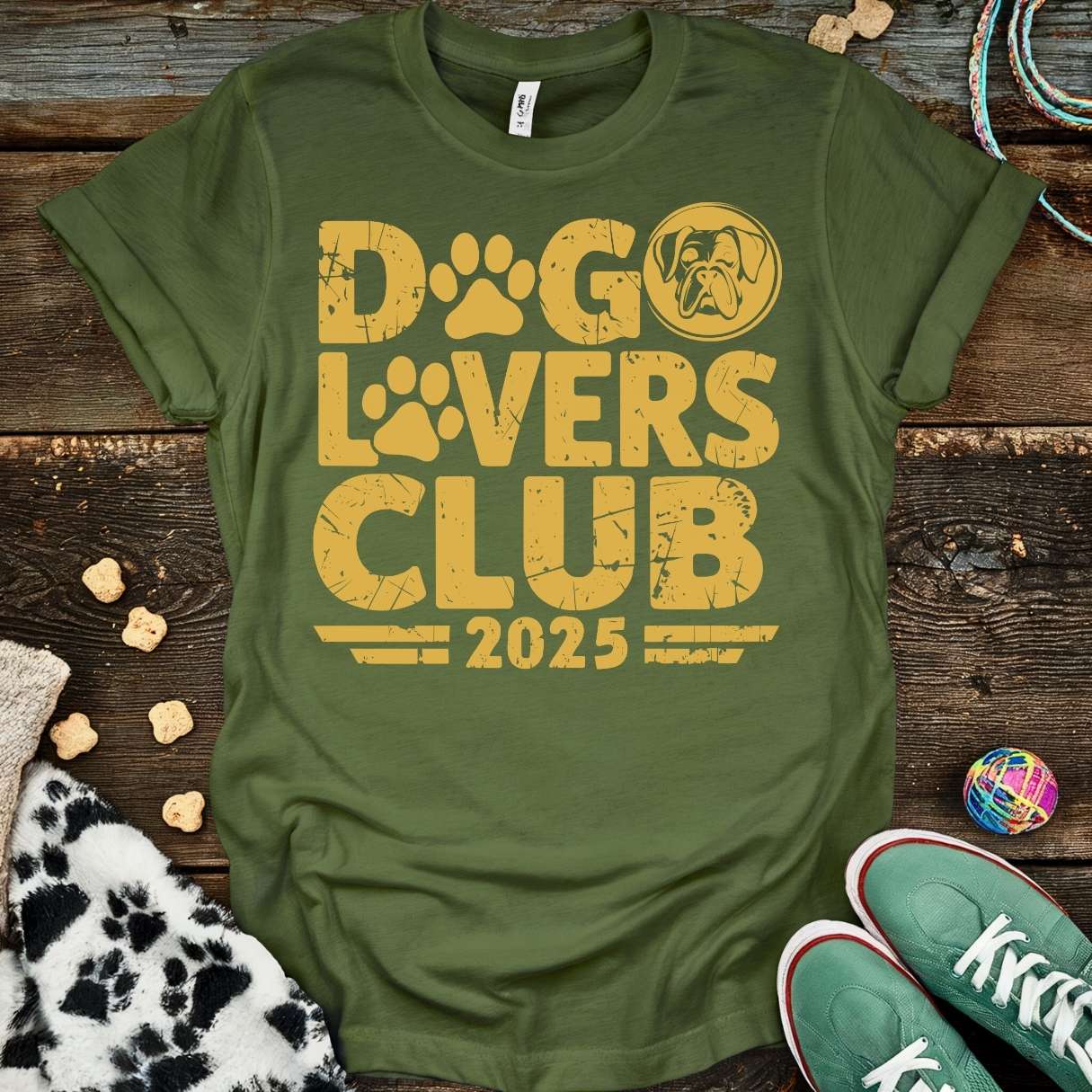 Dog Lover Team T-Shirt Military Green / S T-Shirt