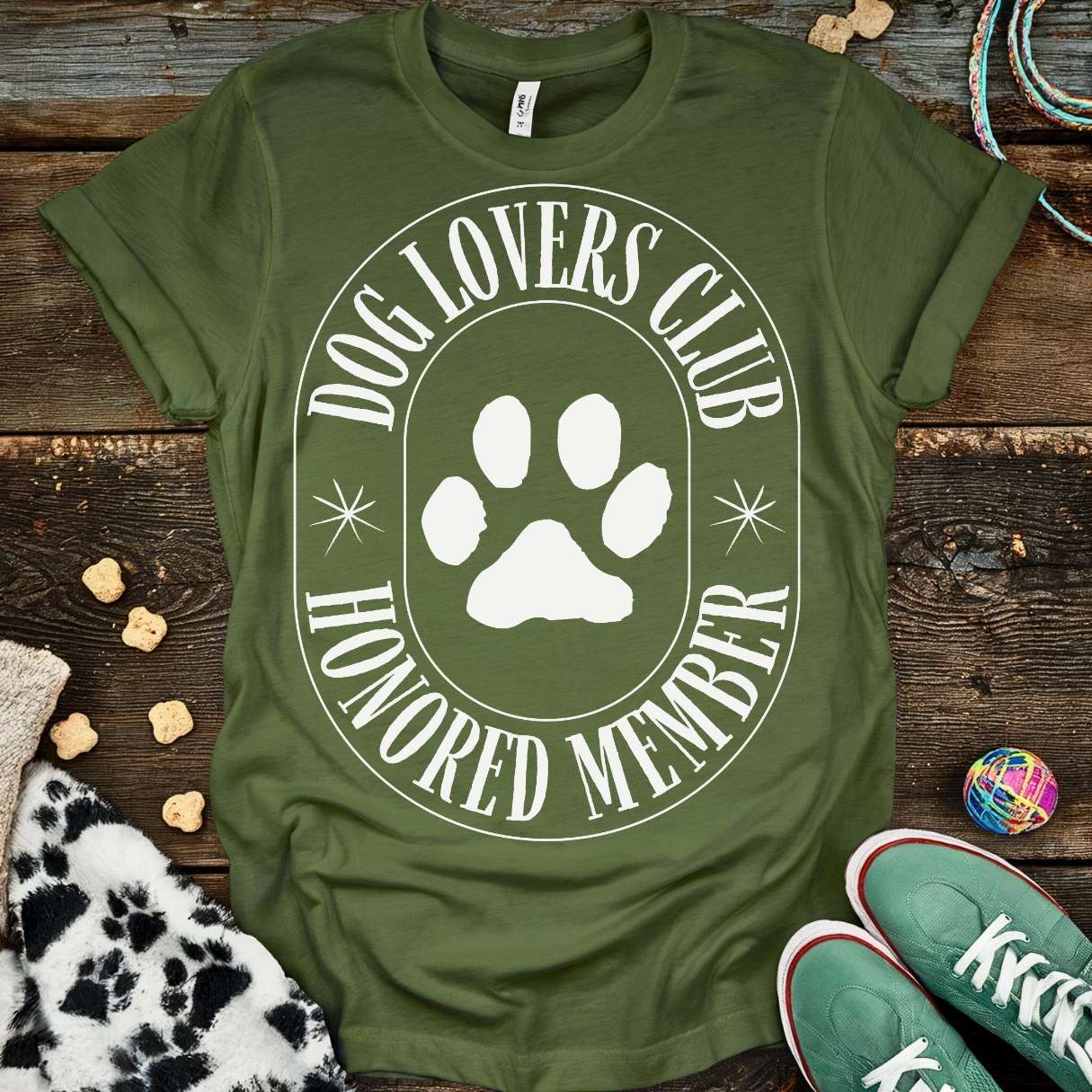 Dog Lovers Club T-Shirt Military Green / S T-Shirt