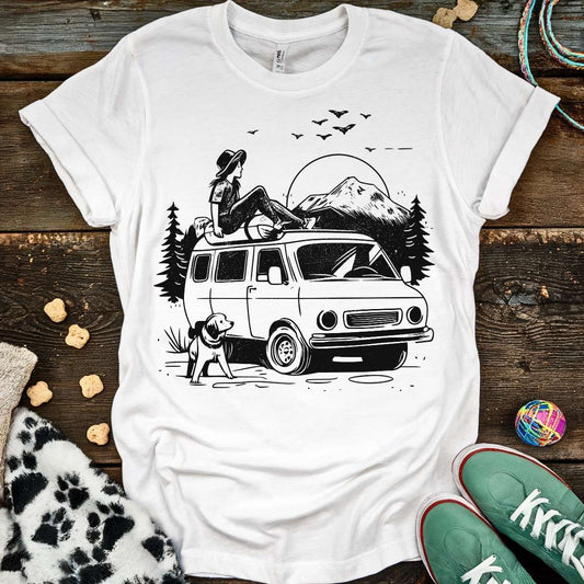 Dog Vanlife 2 T-Shirt White / S T-Shirt