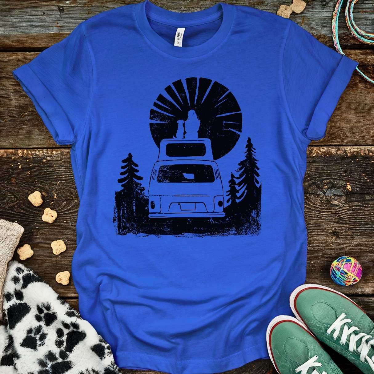 Dog Vanlife T-Shirt Royal / S T-Shirt