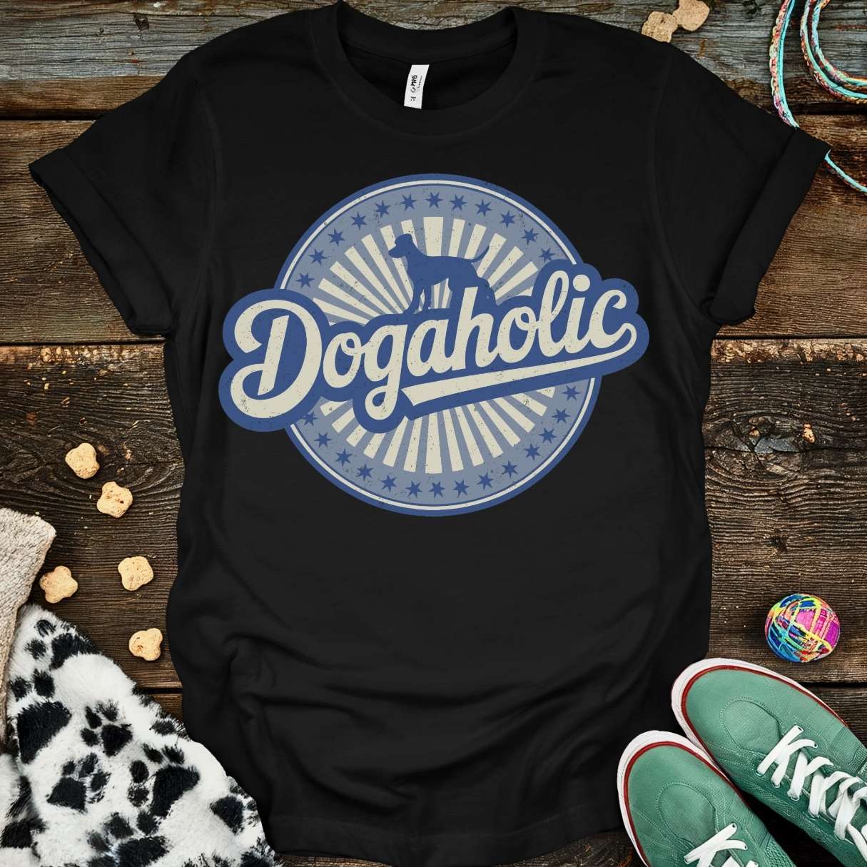 Dogaholic Graph T-Shirt Black / S T-Shirt