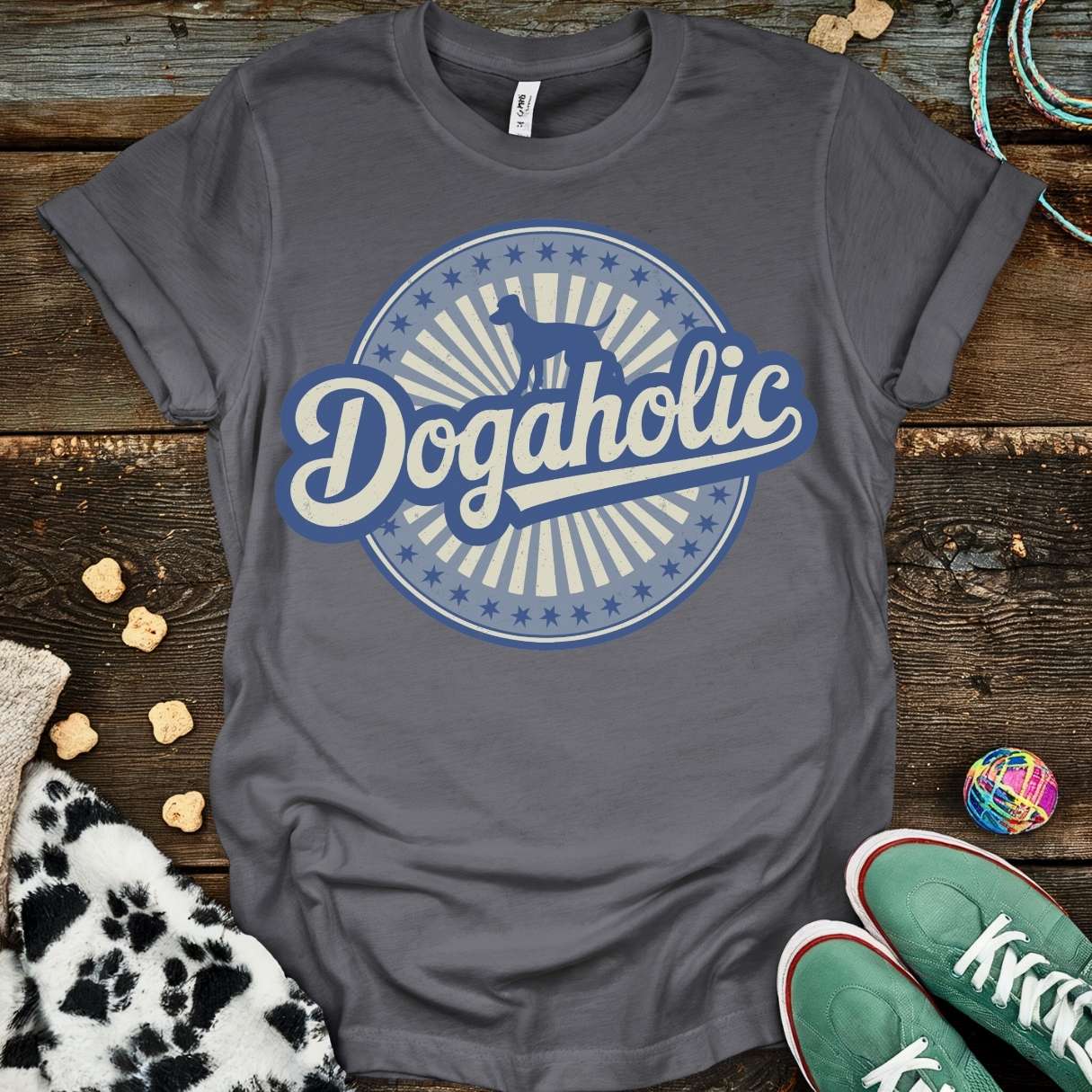 Dogaholic Graph T-Shirt Charcoal / S T-Shirt