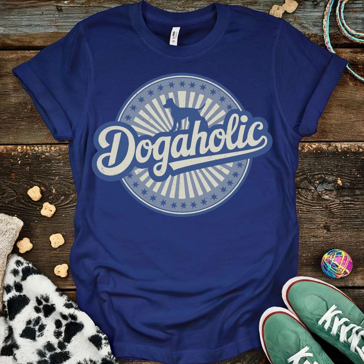 Dogaholic Graph T-Shirt Navy / S T-Shirt