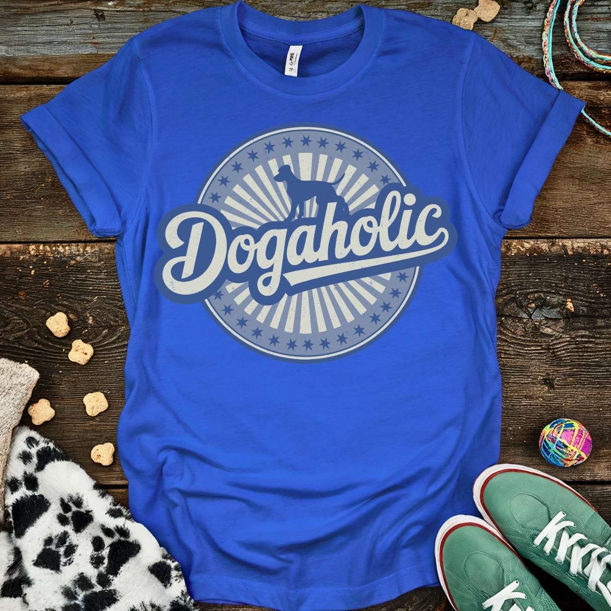 Dogaholic Graph T-Shirt Royal / S T-Shirt