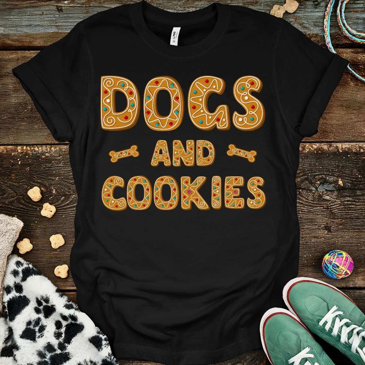 Dogs and Cookies T-Shirt Black / S T-Shirt