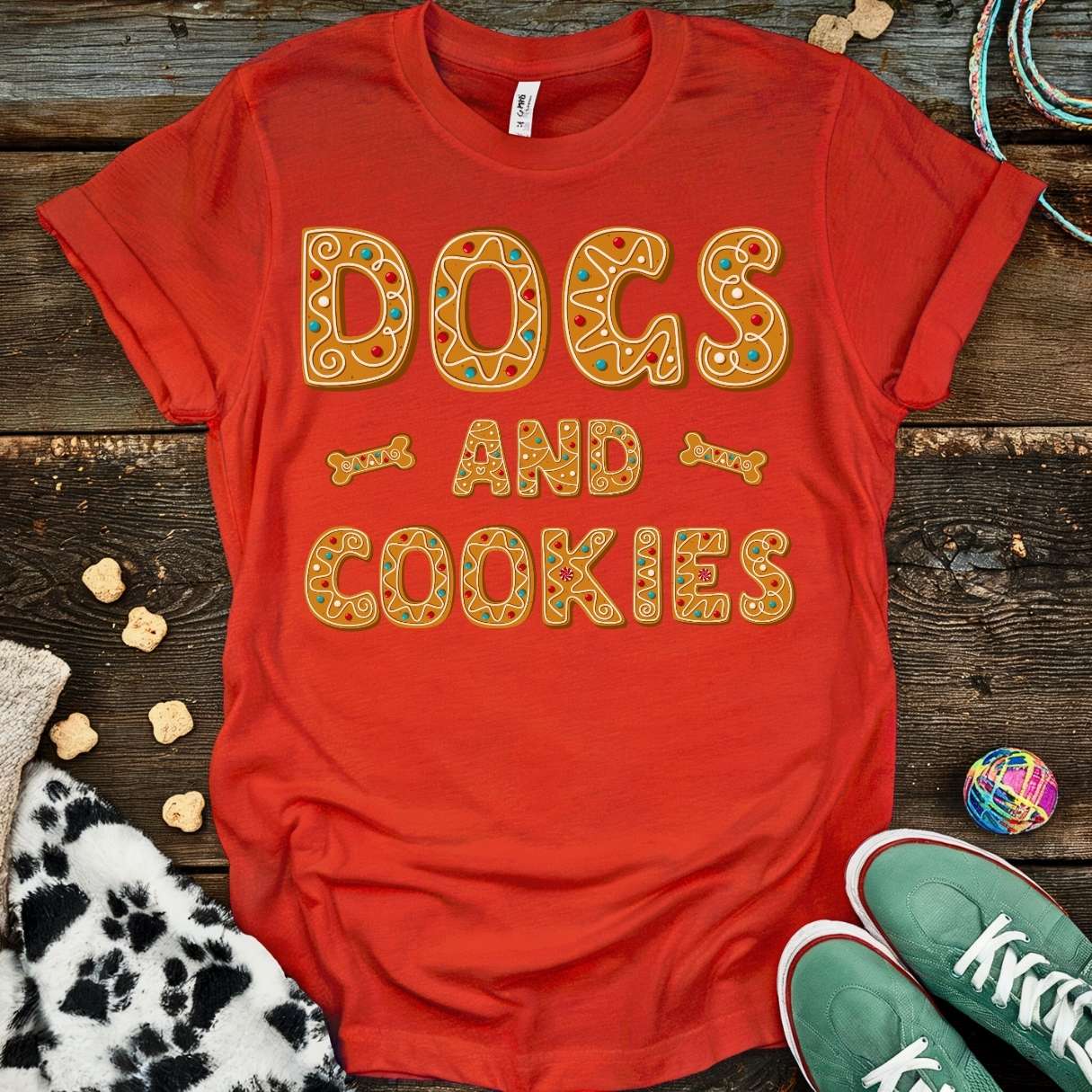 Dogs and Cookies T-Shirt Red / S T-Shirt