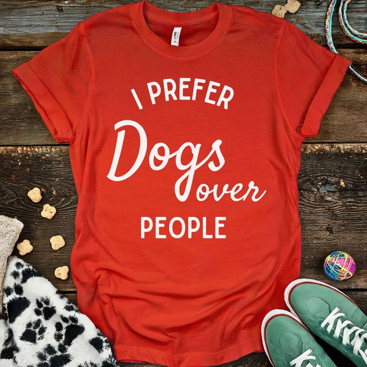 Dogs > People T-Shirt Red / S T-Shirt