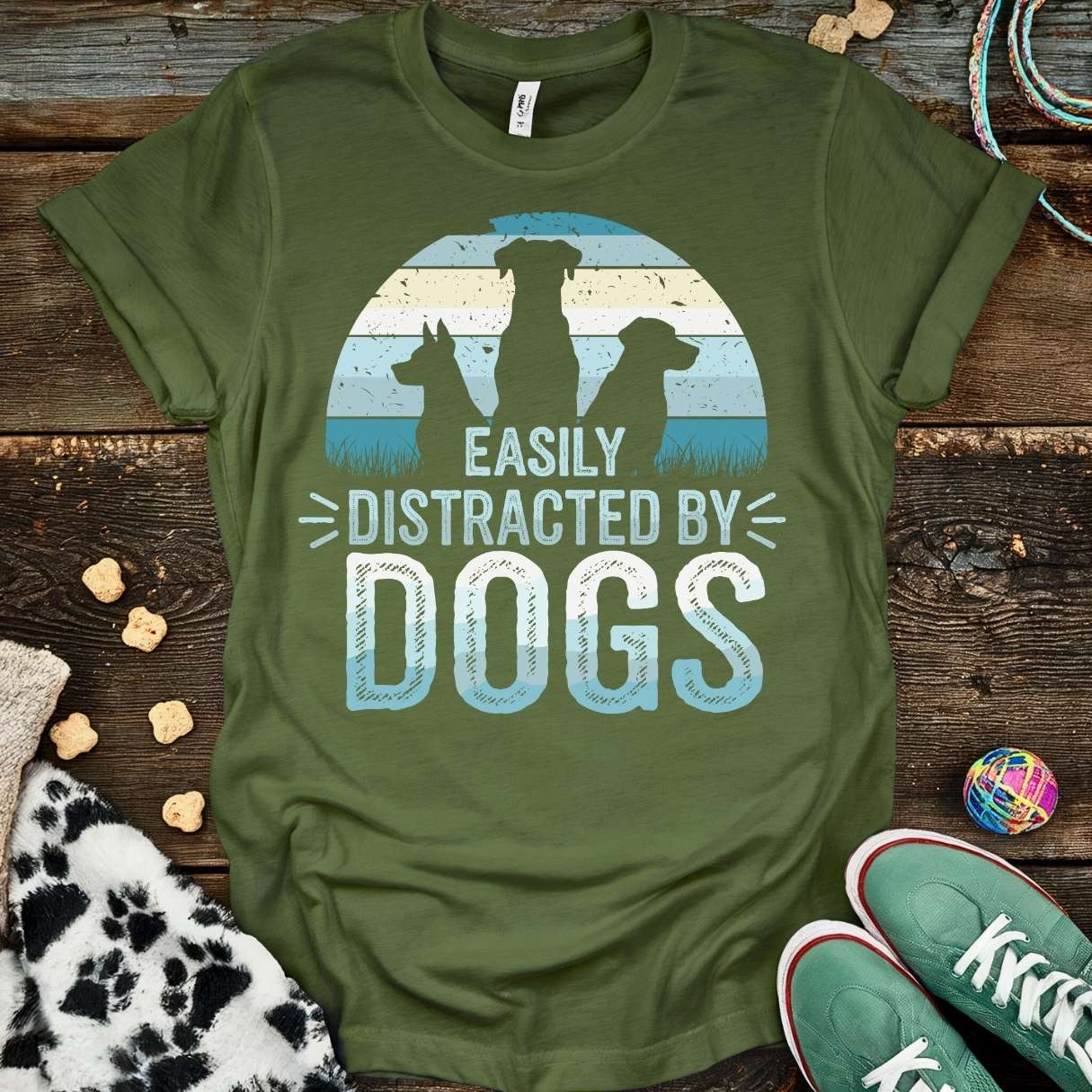 Easily Blue T-Shirt Military Green / S T-Shirt