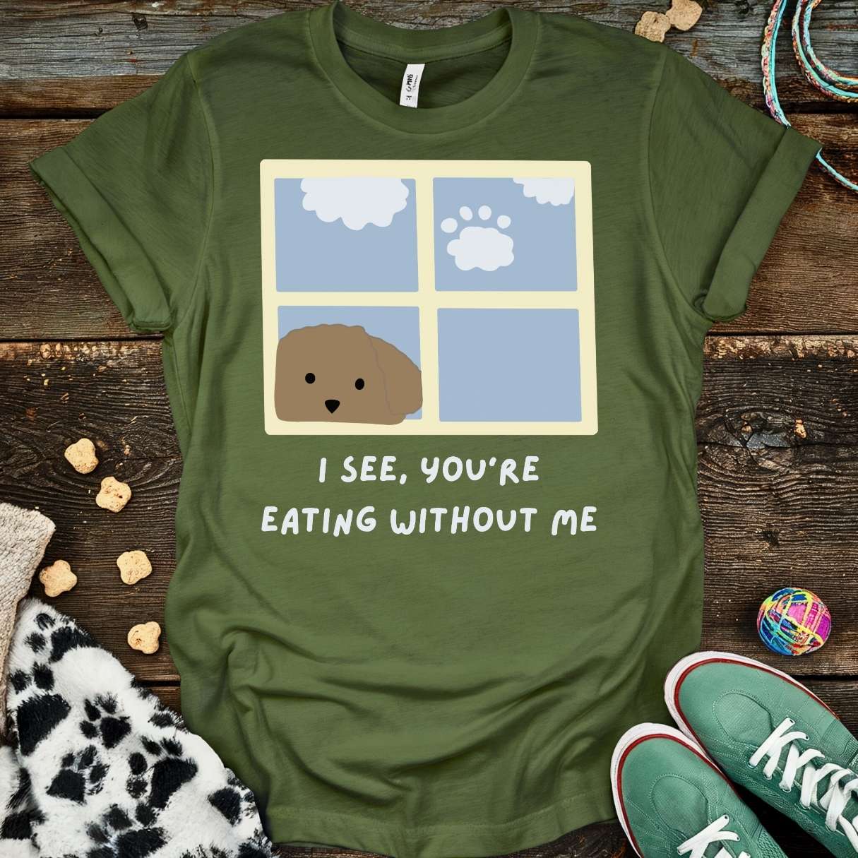 Eating Without Me T-Shirt Military Green / S T-Shirt