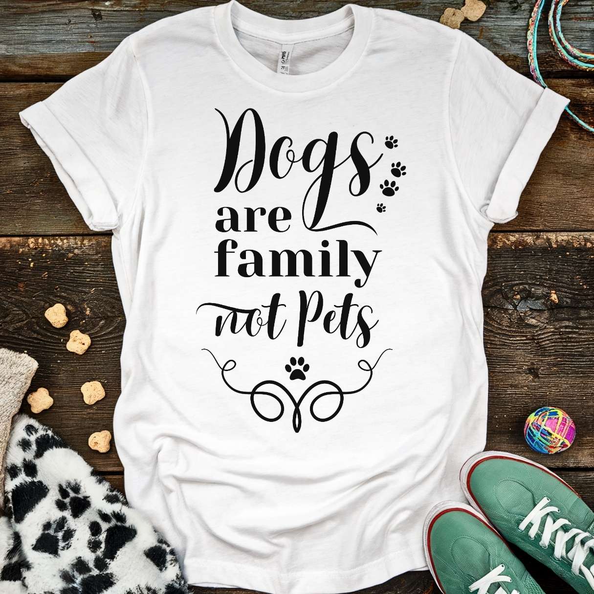 Family Not Pets T-Shirt White / S T-Shirt