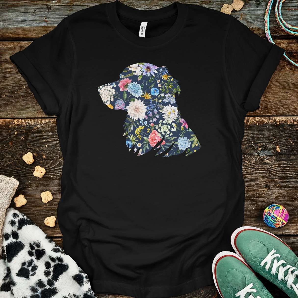 Floral Goldie T-Shirt Black / S T-Shirt