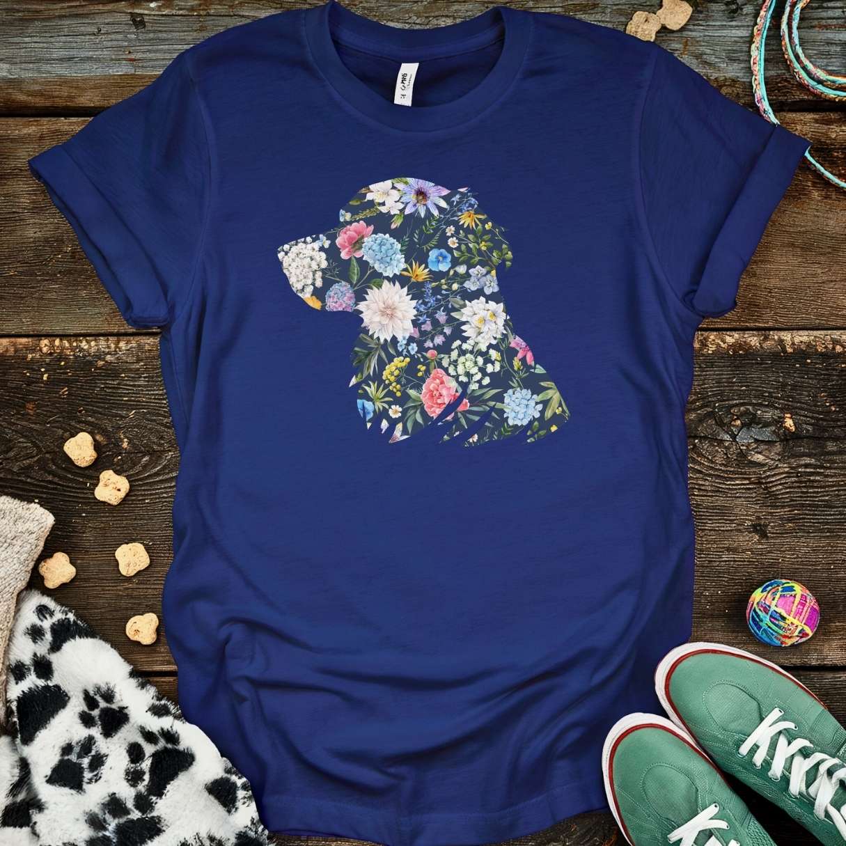 Floral Goldie T-Shirt Navy / S T-Shirt