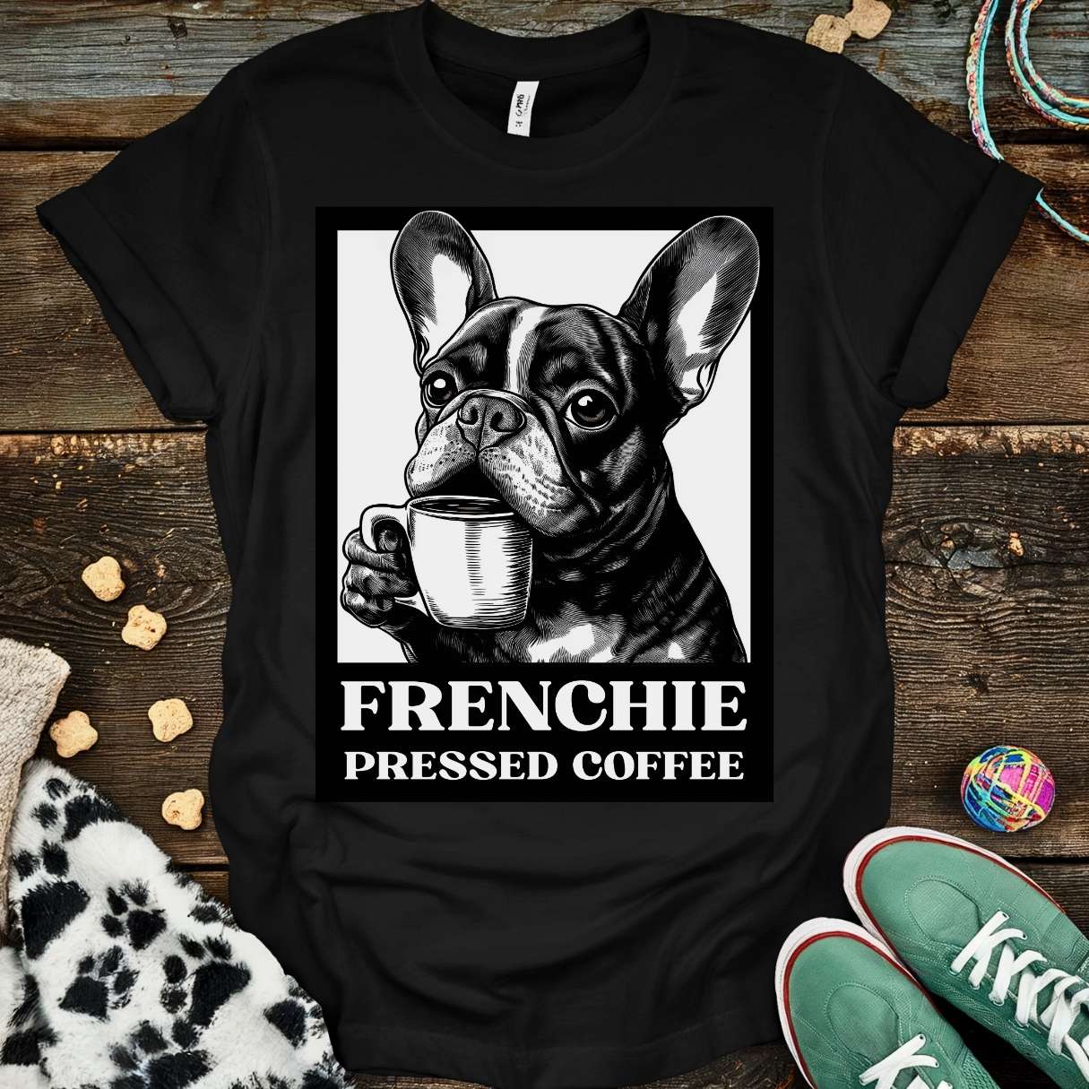 Frenchie Press T-Shirt Black / S T-Shirt