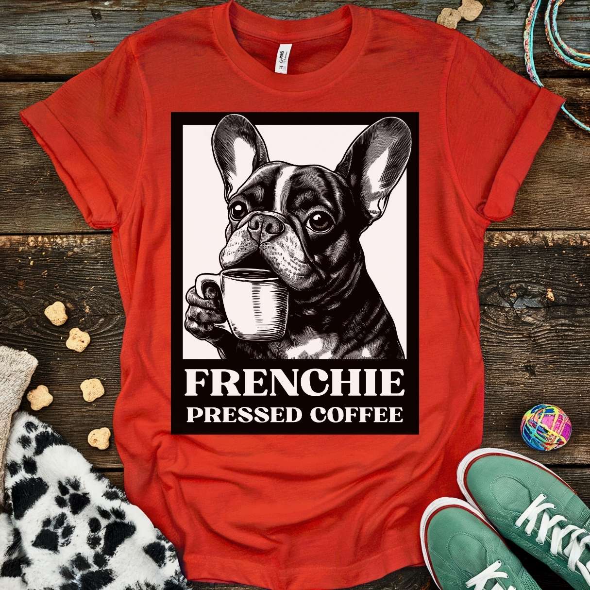 Frenchie Press T-Shirt Red / S T-Shirt