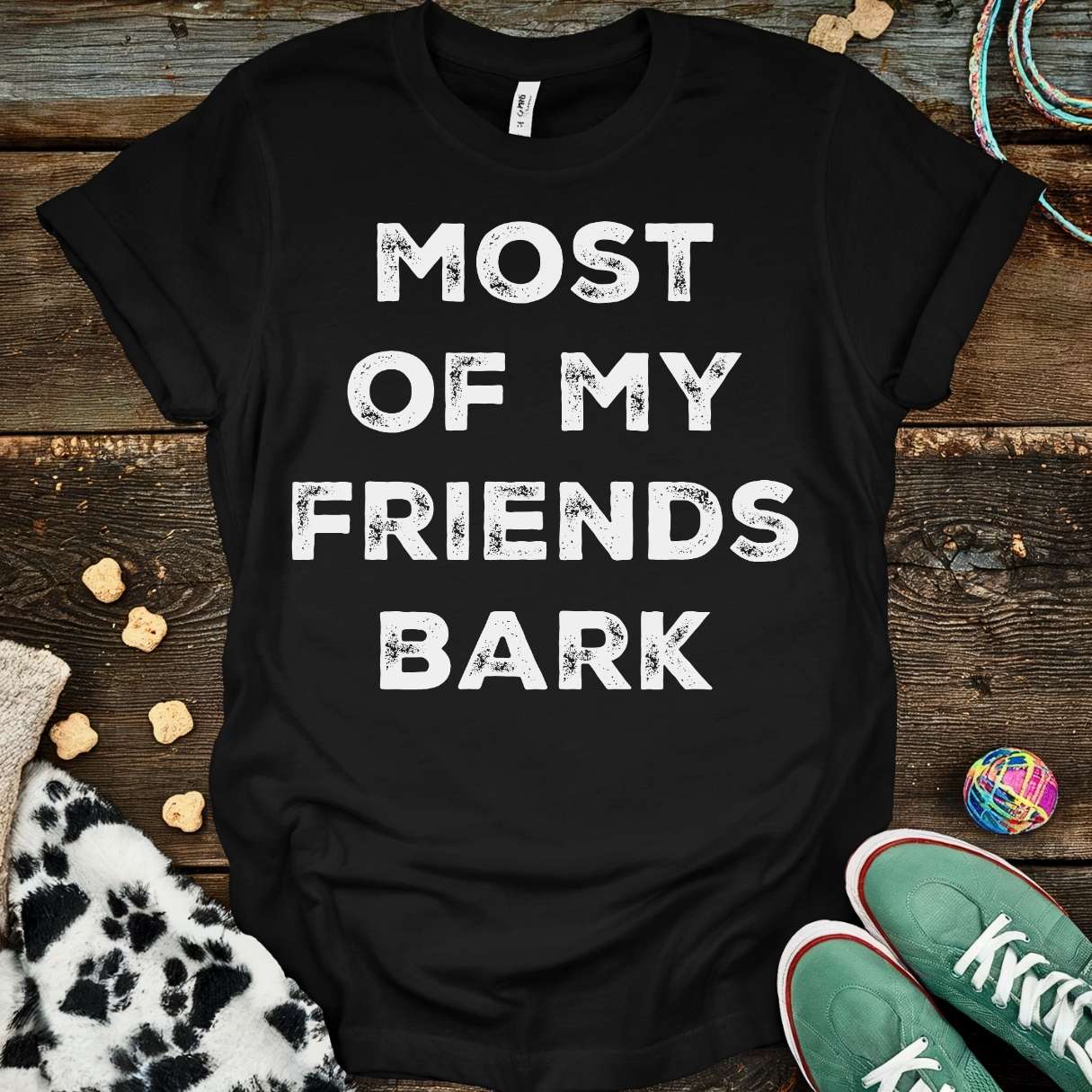 Friends Bark T-Shirt Black / S T-Shirt