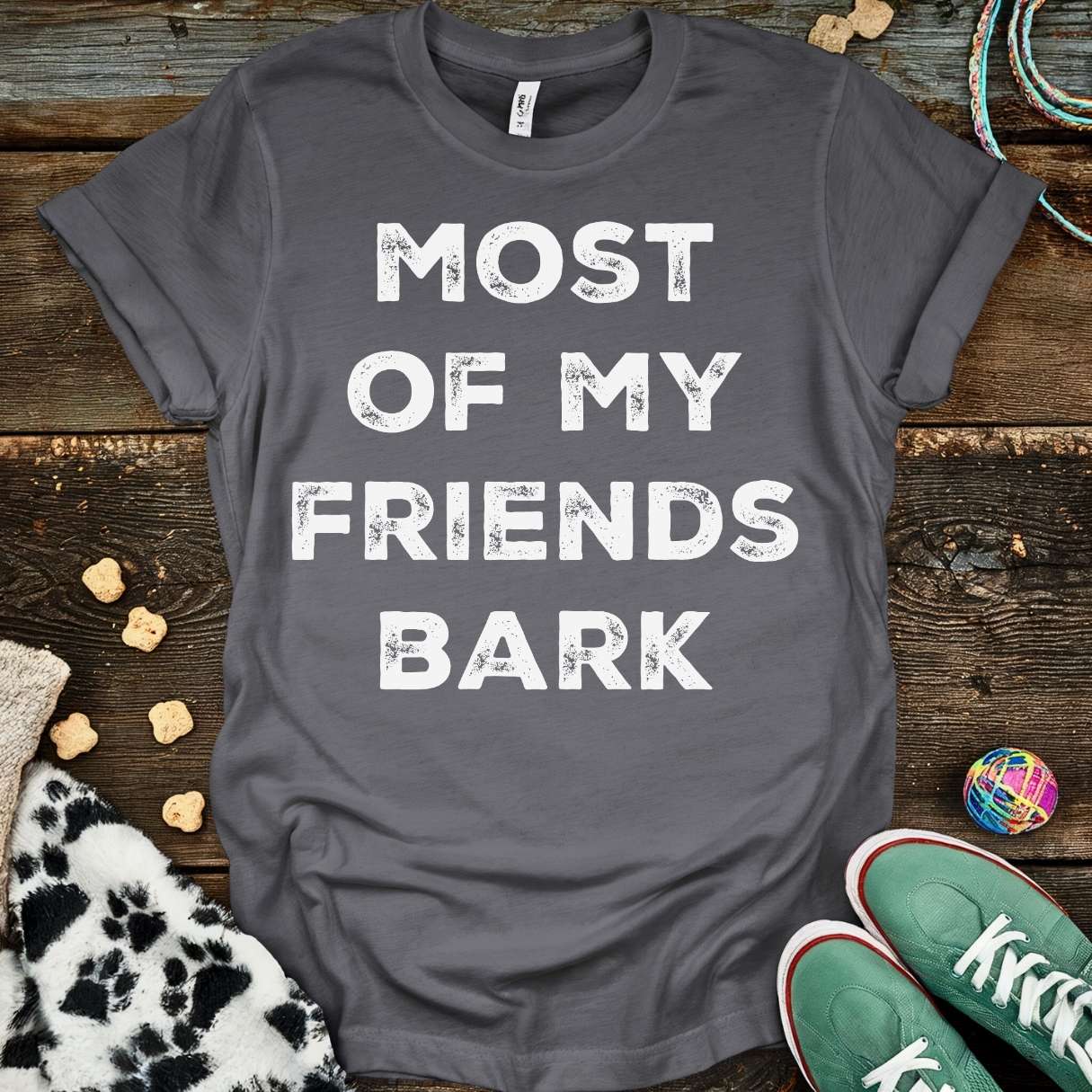 Friends Bark T-Shirt Charcoal / S T-Shirt