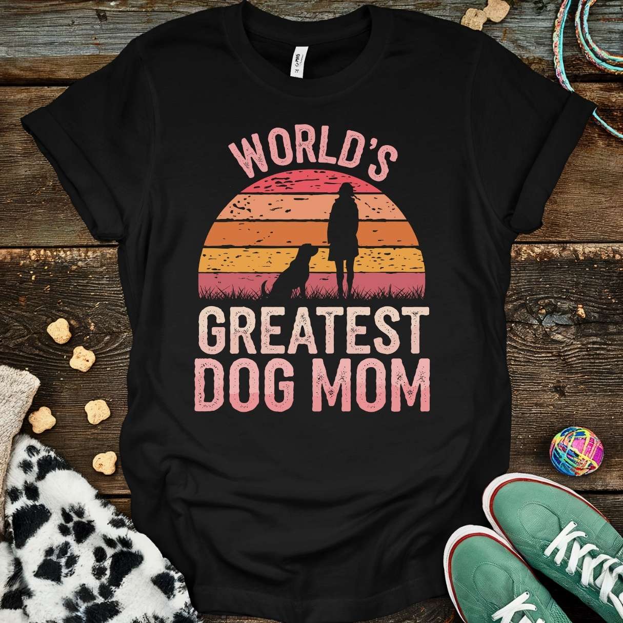 Greatest Dog Mom T-Shirt Black / S T-Shirt