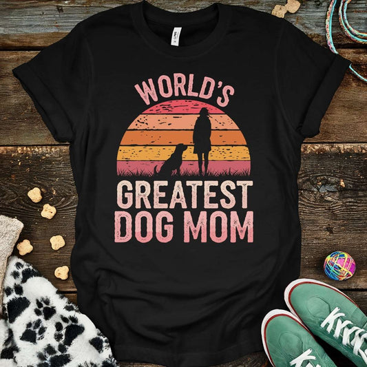 Greatest Dog Mom T-Shirt Black / S T-Shirt