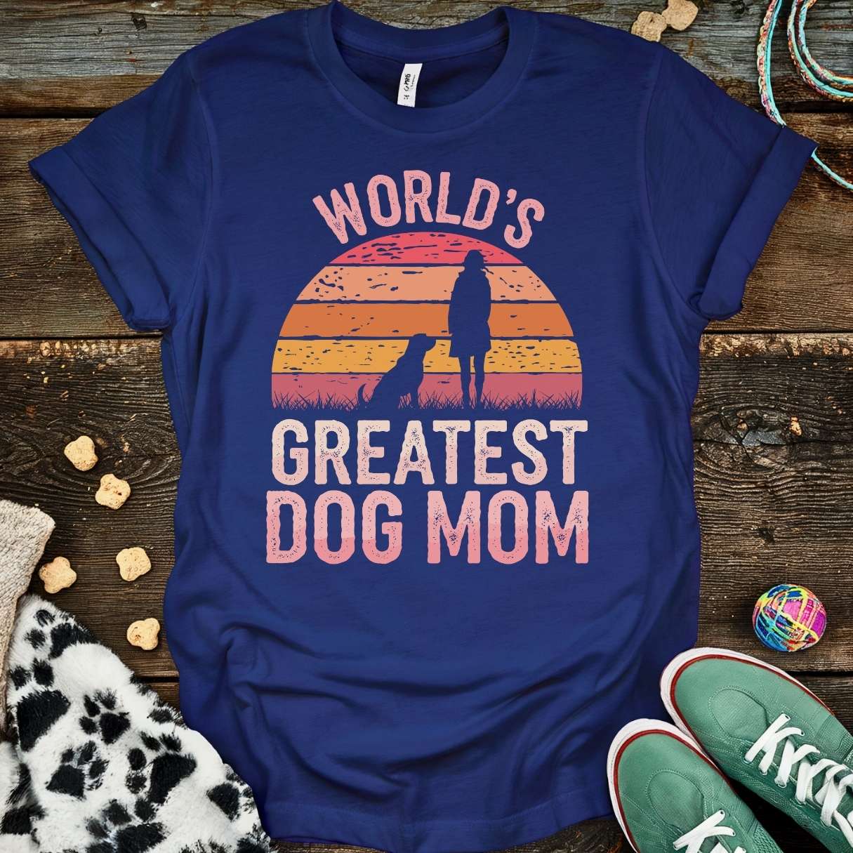 Greatest Dog Mom T-Shirt Navy / S T-Shirt