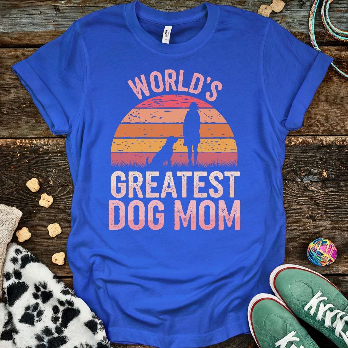 Greatest Dog Mom T-Shirt Royal / S T-Shirt