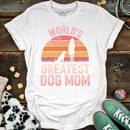 Greatest Dog Mom T-Shirt White / S T-Shirt