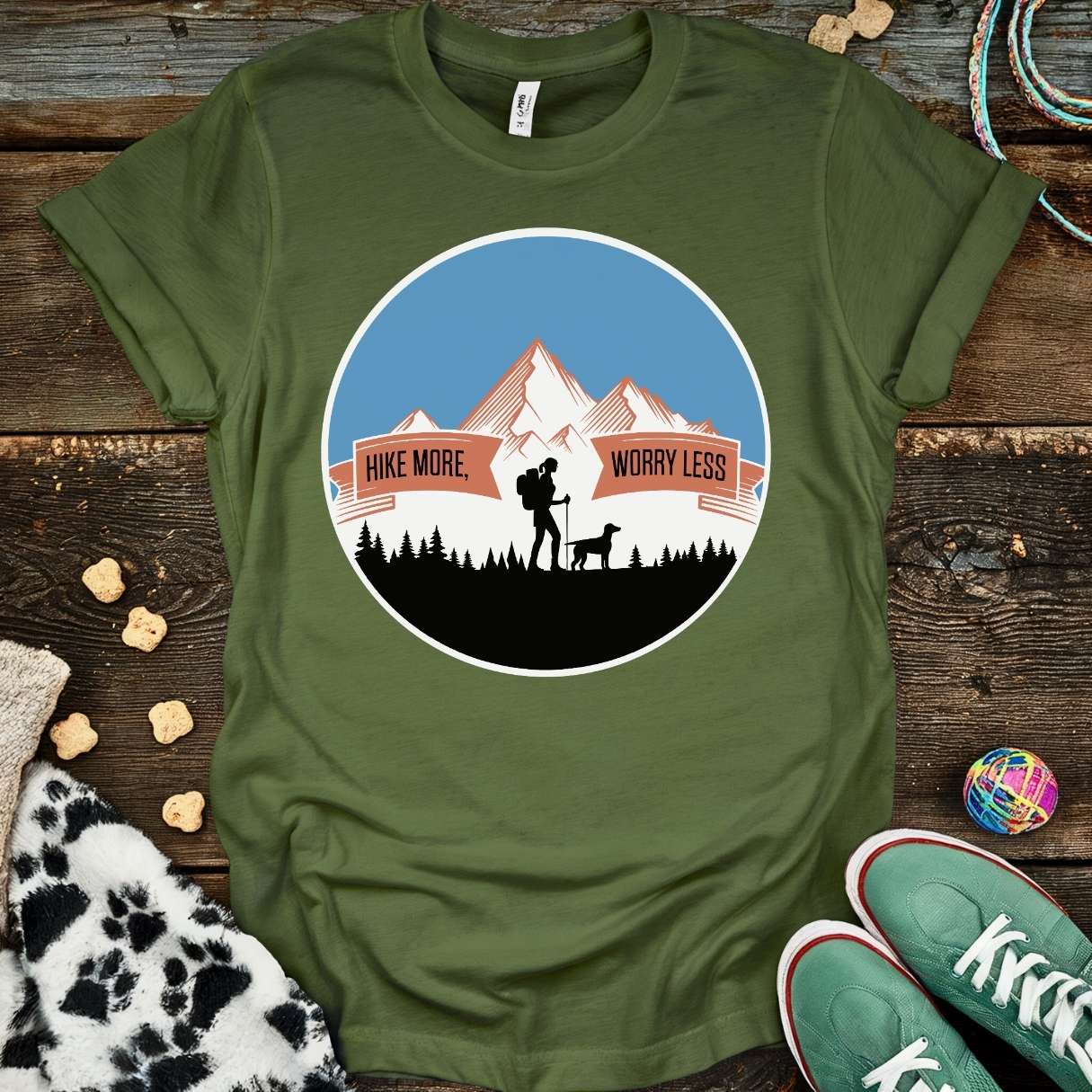 Hike More T-Shirt Military Green / S T-Shirt