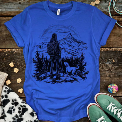 Hiking Dog Mom T-Shirt Royal / S T-Shirt