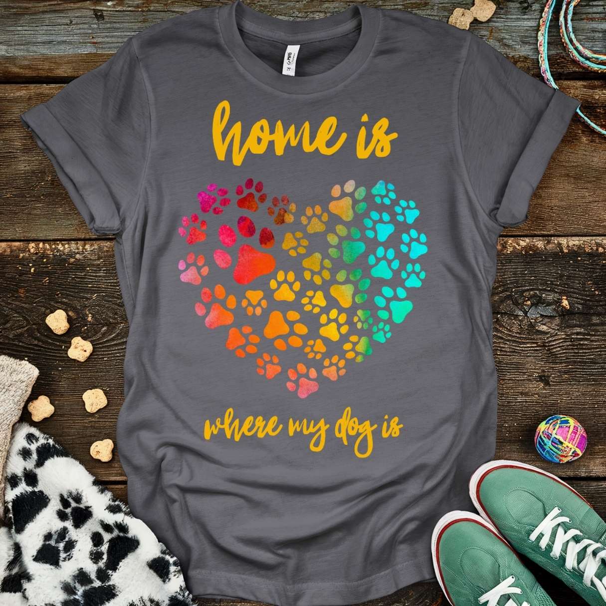 Home Is T-Shirt Charcoal / S T-Shirt