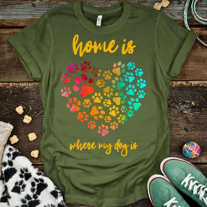 Home Is T-Shirt Military Green / S T-Shirt