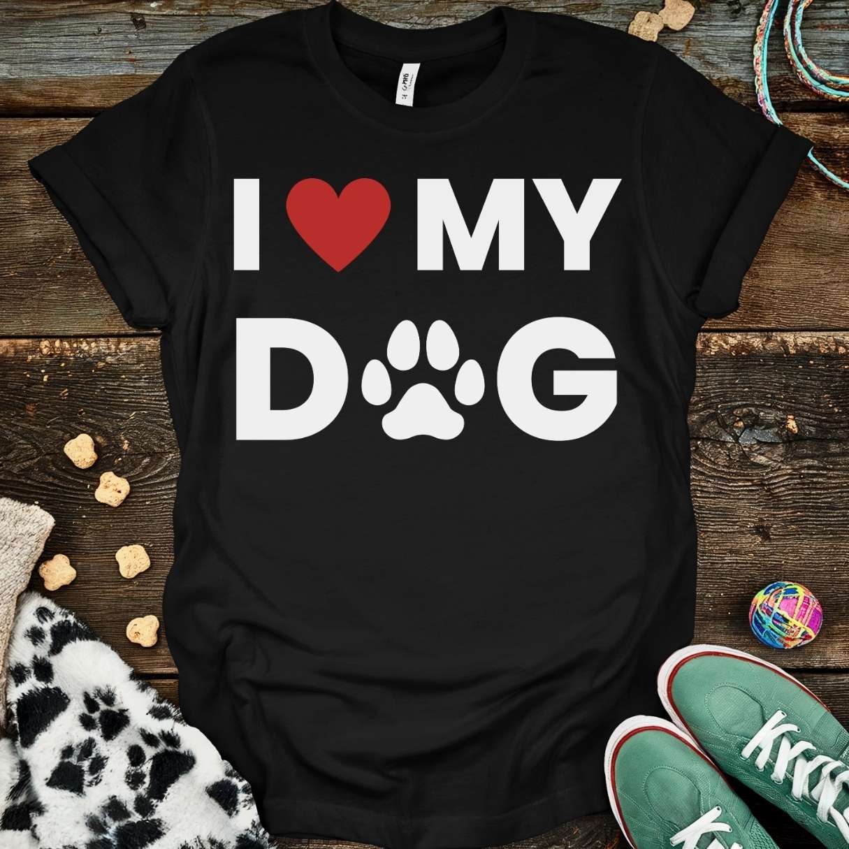 I Love My Dog T-Shirt Black / S T-Shirt